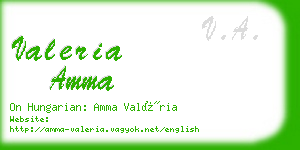 valeria amma business card